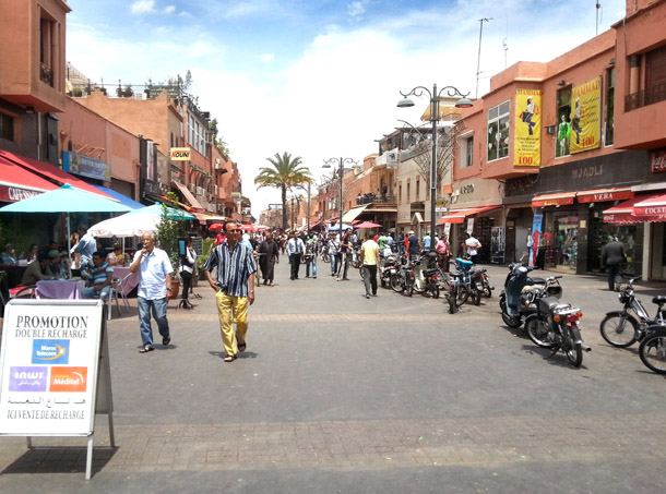 Marrakesh Einkaufstraße