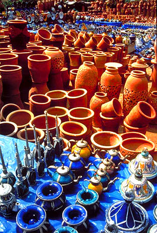 Keramik glasiert und englasiert aus Marokko