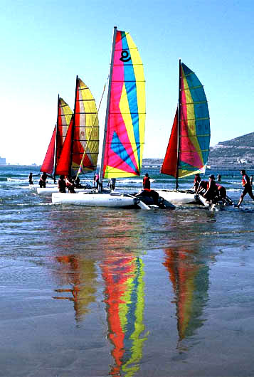 Sportmöglichkeiten am Strand von Agadir